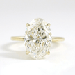 Elegant 2 Carat Oval Lab Diamond Ring Prong Set Ring - Mivaan Fine Jewelry