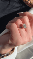 Elongated Cushion 2 Carat Lab Diamond Ring Sleek Minimal Design - Mivaan Fine Jewelry