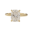 Elongated Cushion 2 Carat Lab Diamond Ring Sleek Minimal Design - Mivaan Fine Jewelry