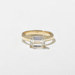 2 Carat Emerald Cut Lab Grown Diamond Solitaire Ring in Solid Gold