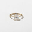2 Carat Oval Cut Lab Diamond Solitaire Ring in Solid Gold